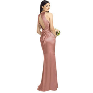 NEW! Social Size 14 Open Twist Back Maxi Dress Desert Rose $231 msrp J1-20